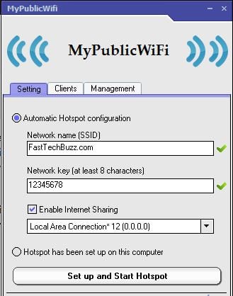 Mypublicwifi Hotspot software