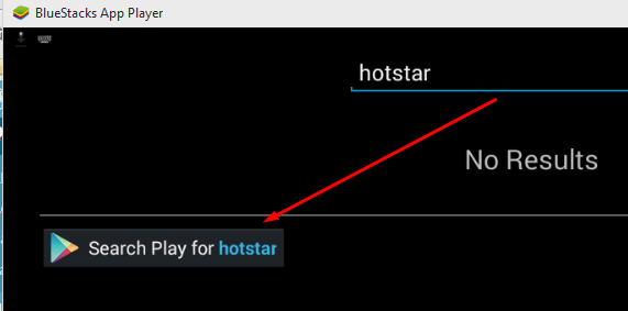 search for hotstar app